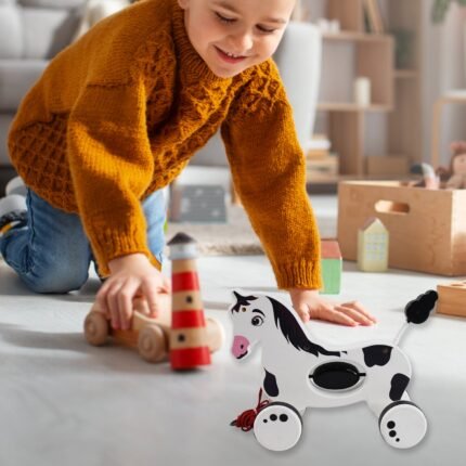 Hourse Pull Along Toddler Toy with Attractive Design