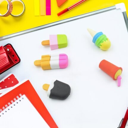 Mini Eraser Set for children (5 Pieces) Fun Designs, Party Favors, School Prizes