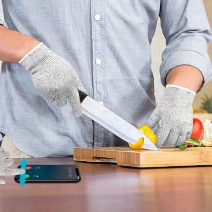 Anti Cutting Resistant Hand Safety Cut-Proof Protection Gloves (Multicolour)