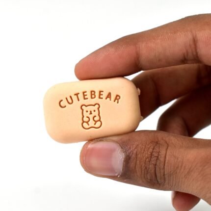 Soap Shaped Erasers with Plastic Case Fun, Creative, and Colorful Erasers for children, School Supplies, and Stationery Collection