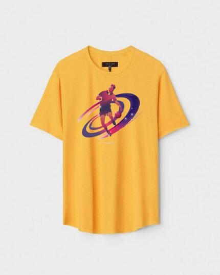 Unisex Designer Premium Quality Printed T-Shirt For Boys And Girls :: Cloth type : Cotton - Colour :: Yellow